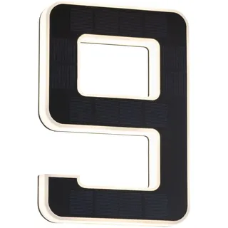 Paulmann 79850 Solar-Hausnummernleuchte 0.20W Warmweiß Schwarz