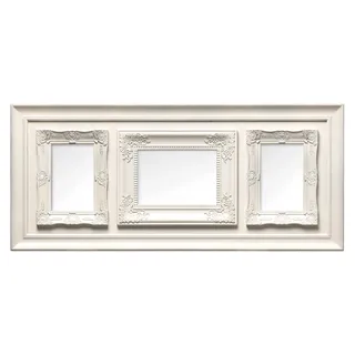 Premier Housewares Bilderrahmen für 3 Fotos, Vintage-Stil, cremefarben