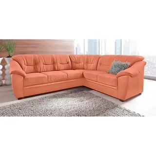 sit&more Ecksofa Savona Kunstleder 2-Sitzer Orange