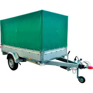 PKW-Anhänger STEMA "BASIC ST 1000-25-13.1", silber (silberfarben), KFZ-Anhänger, PKW-Anhänger, inkl. Plane