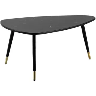 Wohnling Couchtisch Schwarz MDF Marmor 90 x 60 x 41 cm
