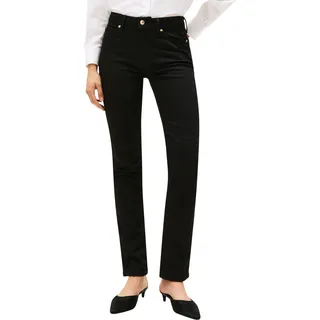 Tommy Hilfiger Damen Jeans Hose Slim Mid Waist, Schwarz (Black), 27W/28L