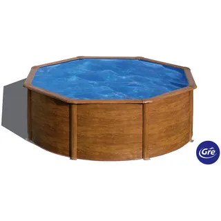 Gre Pool-Set , Braun , Metall , 120 cm , Freizeit & Co, Pools & Wasserspaß, Pools, Stahlwandpools