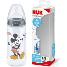 Bild Babyflasche First Choice+ Disney Mickey Mouse 300 ml Temperature Control grau