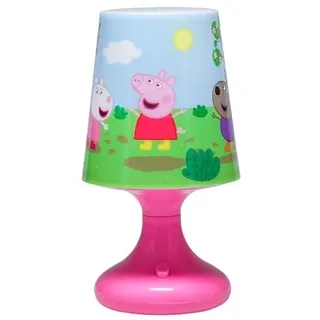 Paladone Peppa Pig Offiziell lizenzierte Tischlampe mit 2 Lichtmodi, Kinderzimmer Nachttischlampe Verspielte Peppa Pig Sonnige Szene, Nachtlicht für Jungen und Mädchen