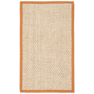 Safavieh Akzent-Teppich 91 x 152 cm - Natural Fiber Collection - Modernes Design, Natur & Braun, Handgewebtes Seegras, Ideal für Wohnzimmer, Eingang, Büro