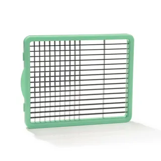 Genius Nicer Dicer Chef Messereinsatz 2 in 1, Gemüseschneider Zubehör, Gemüse Obst Salat in Würfel Stiften Streifen schneiden, G-NOX-Qualität, Mintgrün