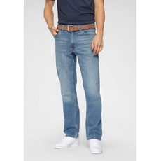 Bild Tramper Straight Fit Jeans mit Label-Patch Modell Jeansblau, 32/34