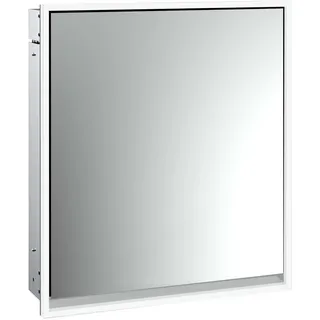 emco loft Lichtspiegelschrank, 600 mm, Unterputzmodell, aluminium/spiegel, 979805101, Ausführung: 1 Tür (Türanschlag links)