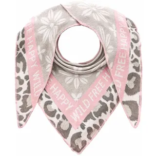 Zwillingsherz Dreieckstuch »"Blumen & Leo"« Eyecatcher Tuch, Mustermix: Leomuster und Blumen, Feinstrick, wärmend