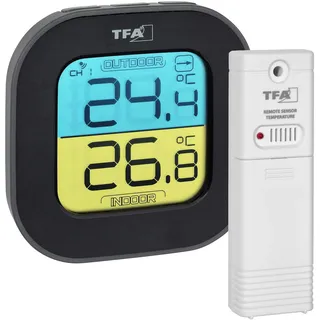 TFA Funk-Thermometer Fun Schwarz 30.3068.01