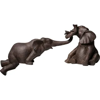 Kare Design "Deko Figur Elefant Zirkus (2/Set)", braun,
