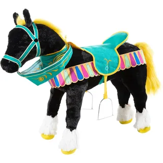Stehtier HEUNEC "Karussellpferd schwarz mit Sound", bunt (schwarz, bunt), Stehtiere, KinderB:26cm H:63cm L:75cm, Stehtier, B:26cm H:63cm L:75cm