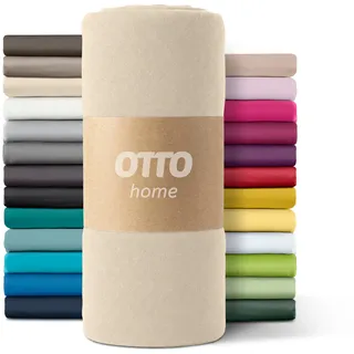 OTTO home Spannbettlaken Mikrofaser-Jersey 120 x 200 cm beige