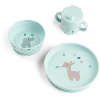 Done By Deer Celebration Foodie-geschirr Mit Saugnapf - Blue - One Size