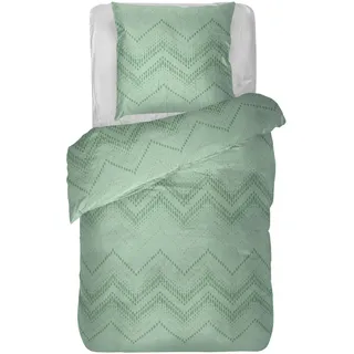 BestLivings Bettwäsche Renforce 80x80cm / 135x200cm ZickZack Mint