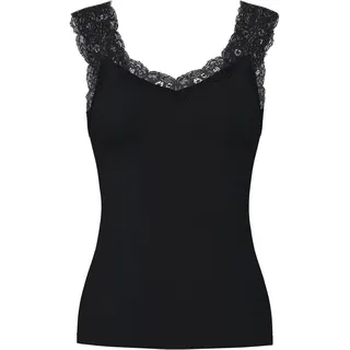 Pieces Pcbarbera Lace Top Schwarz M
