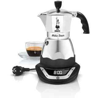 Bialetti Moka Timer 3 Tassen Silber