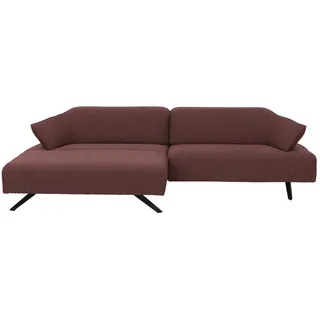 Himolla Ecksofa , Rosa , Textil , Uni , Ottomane links, L-Form , 276x165 cm , Blauer Engel, Goldenes M, Emas , Typenauswahl, Fußauswahl, Lederauswahl, Stoffauswahl, planbar, Sitzqualitäten, seitenverkehrt erhältlich, Hocker erhältlich, Rücken echt , Wohnzimmer, Sofas & Couches, Wohnlandschaften, Ecksofas