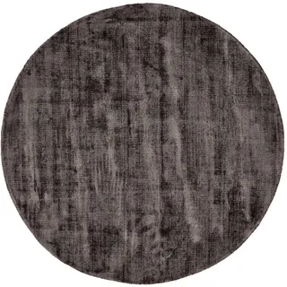 Theko Viskoseteppich Star 120x120 cm , Textil , Uni , Rund , 120x120 cm , Teppiche und Böden, Teppiche, Webteppiche