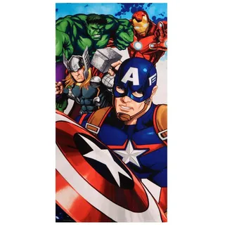 Avengers-Handtuch 70 x 140 cm für Jungen und Mädchen – Weiches und saugfähiges Marvel-Kinderhandtuch für Strand, Pool und Schwimmbad, Sommerhandtuch für Kinder von 2–10 Jahren