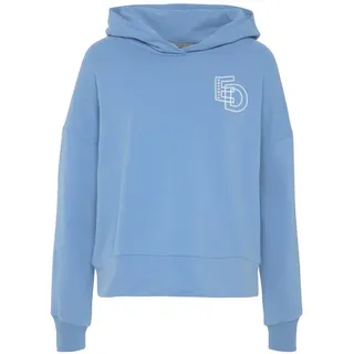 ELBSAND Kapuzensweatshirt Logodruck Blau 34