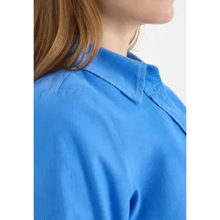 Hemdbluse CECIL, Damen, Gr. XXL (46), fountain blau, Web, Obermaterial: 100% Baumwolle, unifarben, normal hüftlang, Rundhals, Blusen Hemdbluse, in feiner Cord-Qualität