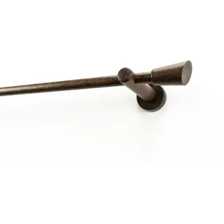 GARESA Vorhangstange Keil 1-läufig Ø 20 mm 100 cm Braun