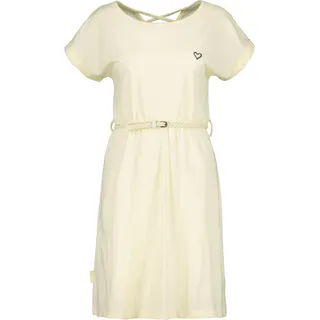 Blusenkleid ALIFE & KICKIN, Damen, Gr. XS, Normalgrößen, butter, 65% Baumwolle, 35% Polyester, Rundhals, Kleider Blusenkleid