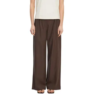 Comma Fließende Wide-Leg-Hose aus Leinenmix