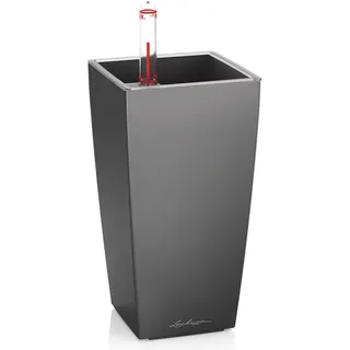 LECHUZA Mini-Cubi 9,5 x 9,5 x 18,5 cm Anthrazit Metallic
