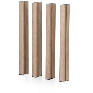 Mondum Füße aus Aluminium, Holz, 75 H Mittelmeer