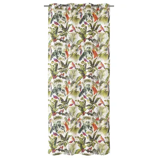 Elbersdrucke Gardine Ösenschal Jungle 03 bunt Blickdicht 255 x 140 cm Vorhang für Wohnzimmer Schlafzimmer Flur