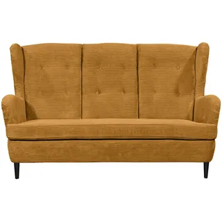 Mid.you Küchensofa , Gelb , Textil , Buche , massiv , 176x103x98 cm , Made in Eu , Wohnzimmer, Sofas & Couches, Sofas, 2-Sitzer Sofas