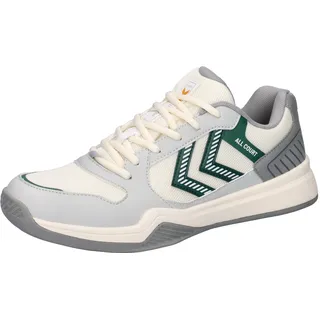 Hummel Unisex Handballschuhe ALL COURT 228237-9765 44 - White/Green - 44