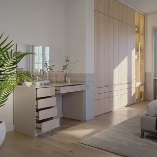 Vicco Schminktisch Sherry Cashmere 120 cm mit Spiegel