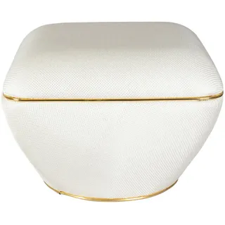 Kayoom Hocker Contessa 125 Baumwolle 60 x 43 x 60 cm Beige/Gold