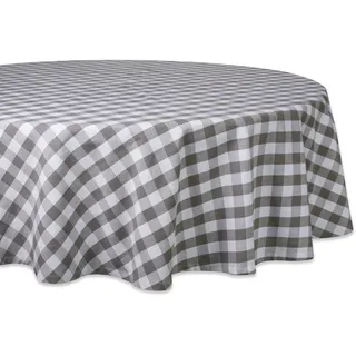 DII Tischdecke rund 178 cm Grau