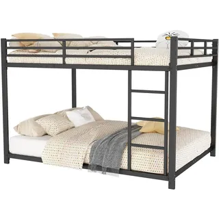 Flieks Etagenbett 140x200cm Schwarz Eisenbett klassische Form , Metall , 140x200 cm , Babymöbel & Kindermöbel, Kinderzimmer & Jugendzimmer, Stockbetten