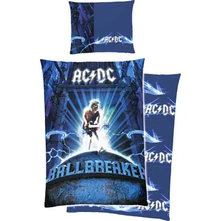 ACDC Ballbreaker Bettwäsche Linon / Renforcé - Blau