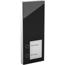 DoorLine Slim Farbe: Schwarz von Telegärtner Elektronik, Clevere Türstation, macht TK-Anlage/ FRITZ!Box / Router zur Tür-Sprechanlage, erweiterbar zur Video-Sprechanlage, 220 x 85 x 21 mm