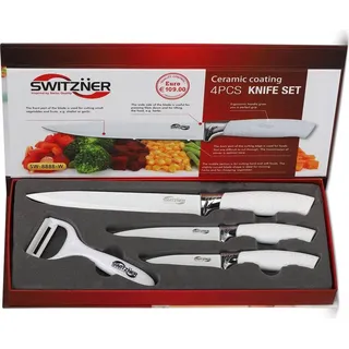 Switzner Messerset – Keramik-Antihaftbeschichtung – 4-teilig