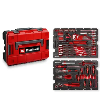 Einhell E-CASE Werkzeugkoffer bestückt 80-tlg. Kunststoff 44,4 x 32,9 x 13,1 cm