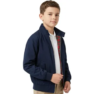 G5 Apparel Boy 's Classic Harrington Bomber Jacke – Tartan Futter für Kinder