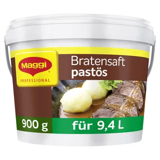 MAGGI Professional Bratensaft pastös, Rinderbratensaft, 900g GastroBox | Sofort löslich, authentischer Rindgeschmack, Basis für Jus und Bratenjus, ergibt 9,4L aromatischen Bratensaft mit Rind