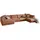 Sofa MADELINE Wohnlandschaft U-Form Cord rost Longchair links