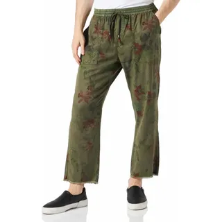 Hose, Damen Locker Olivefrün Xl - Grün