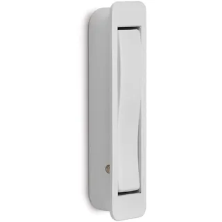 SOTECH Moderner Klapphaken ZILLY zum Einlassen weiß 80 x 20 mm BA 66 mm | Mantelhaken Garderobe Haken