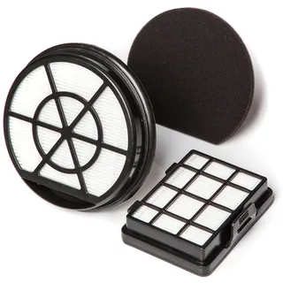 Bosch BBZ152EF Filter Set für Bodenstaubtaubsauger Serie 2 bagless, bestehend aus 2 EPA-Filtern und 1 Schaumstoff-Filter, schwarz