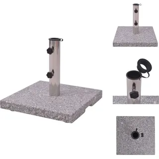 Sonnenschirmständer Ständer Basis Quadrat 20kg - Sonnenschirmständer - Grau